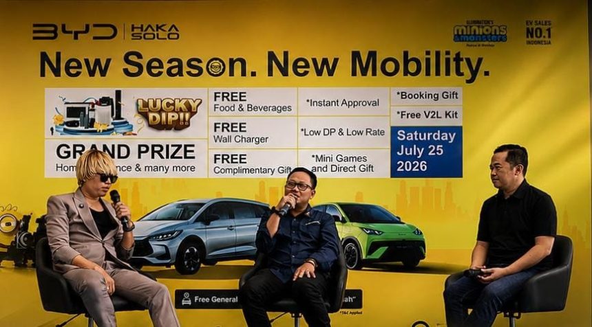 BYD Haka Solo dan FOSR Bersinergi Edukasi Kendaraan Listrik pada Komunitas Otomotif