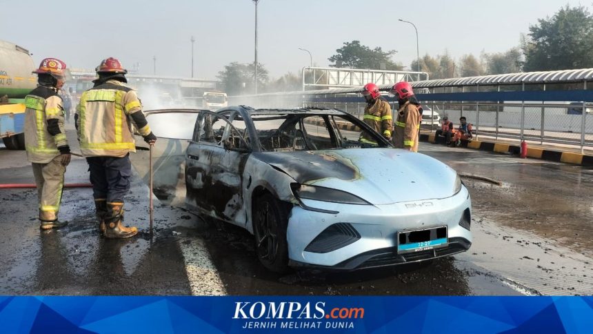 Kronologi Mobil Listrik BYD Seal Terbakar di Tol Cikampek, Disertai Suara Dentuman
