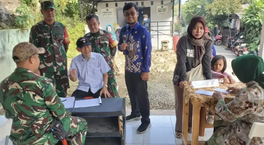 Lurah Rengga Puji Bakti Kesehatan Koramil 05 Sawangan: Deteksi Dini Penyakit untuk Warga