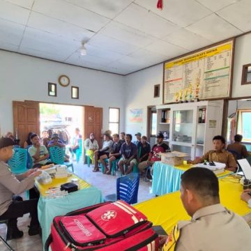 Polres Touna Adakan Pemeriksaan Kesehatan Gratis untuk Warga Takibangke