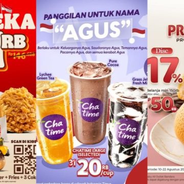 15 Promo Kuliner Spesial 17 Agustus 2026: Buy 1 Get 1 Hingga Paket Rp17 Ribuan 15 Promo Kuliner Spesial 17 Agustus 2026: Buy 1 Get 1 Hingga Paket Rp17 Ribuan