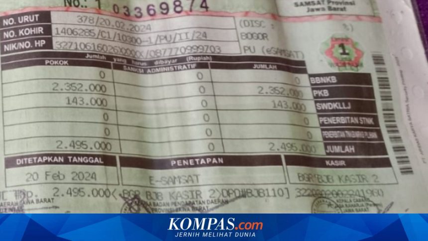 16 Provinsi Gelar Pemutihan Pajak Kendaraan pada Agustus 2026, Cek Daftarnya