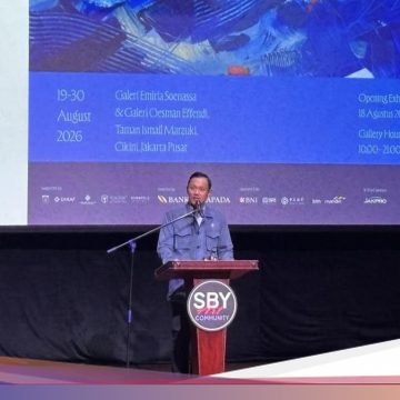 AHY Ungkap Kondisi Kesehatan SBY di AS Saat Pembukaan Pameran Lukisan