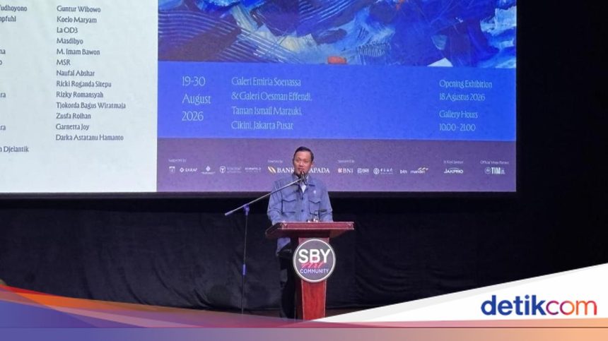 AHY Ungkap Kondisi Kesehatan SBY di AS Saat Pembukaan Pameran Lukisan