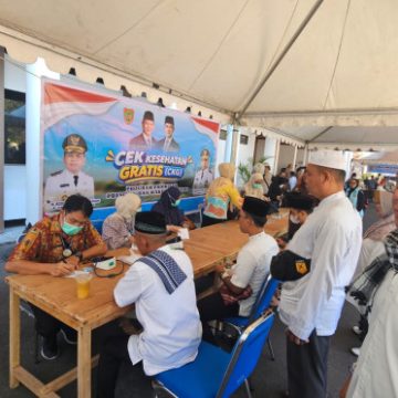 Dinkes Kobar Adakan Pemeriksaan Kesehatan Gratis saat Kunjungan Gubernur Kalteng
