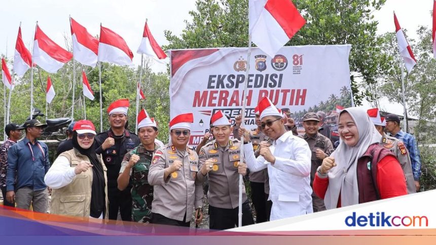 Ekspedisi Merah Putih Polda Riau Tiba di Panipahan, Salurkan Bantuan Sosial dan Layanan Kesehatan Gratis