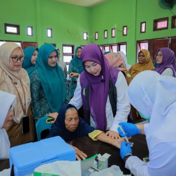 Ketua Posyandu Aceh Besar Pantau Langsung Layanan Kesehatan Gratis di Posyandu Bungong Pade