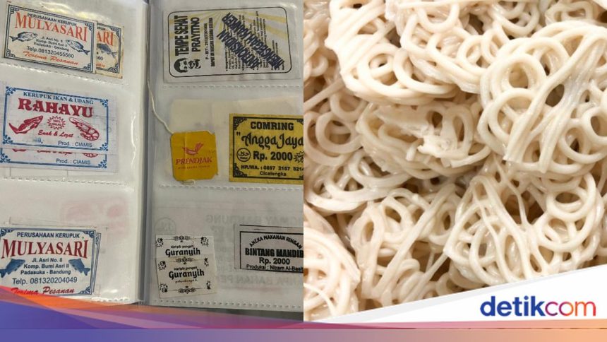 Kisah Unik: Pria Bandung Koleksi Ratusan Label Kerupuk Jadul Selama Dua Dekade