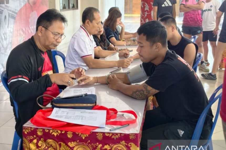 KONI Bali Gelar Pemeriksaan Kesehatan Atlet Sebelum Pemusatan Latihan PON Bela Diri 2026 KONI Bali Gelar Pemeriksaan Kesehatan Atlet Sebelum Pemusatan Latihan PON Bela Diri 2026