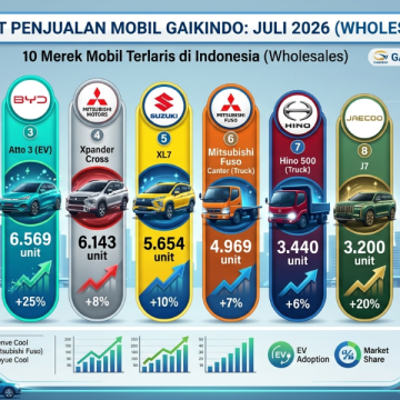 Merek China Gempur Pasar, Dominasi Jepang Terancam? Data GAIKINDO Juli 2024: Penjualan Grosir Naik 4,5%, Ritel Tumbuh 3,6%