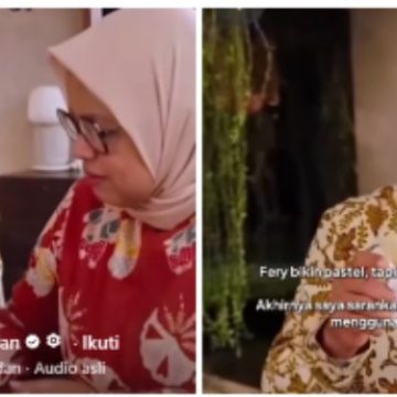 Momen Hangat Anies Baswedan dan Fery Farhati Saat Membuat Pastel Kimpul