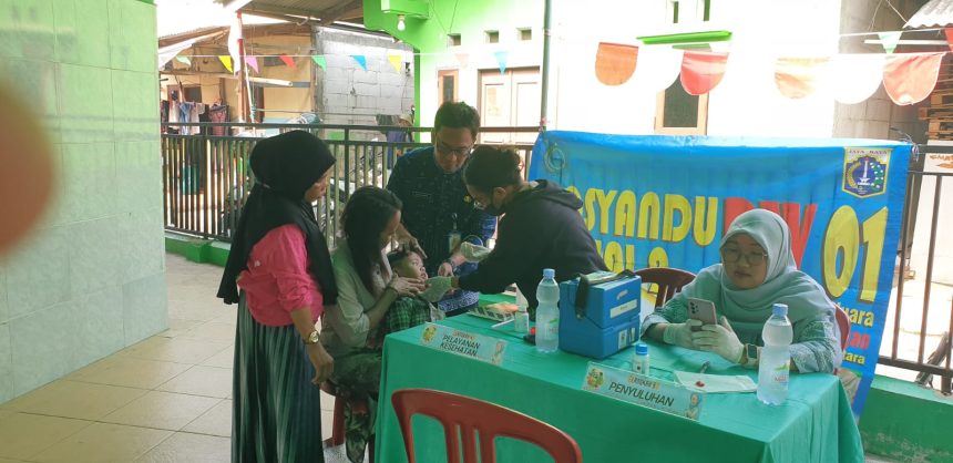 Perkuat Layanan Kesehatan Ibu dan Anak, Posyandu BAWAL 2 di RW 01 Kamal Muara Dimonitor