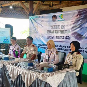 Petugas Bapas Kelas II Ciangir Antusias Ikuti Pemeriksaan Kesehatan Gratis