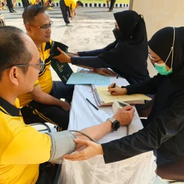 Sidokkes Polres Mesuji Gelar Layanan Kesehatan untuk Personel, ASN, dan Keluarga Besar Polri