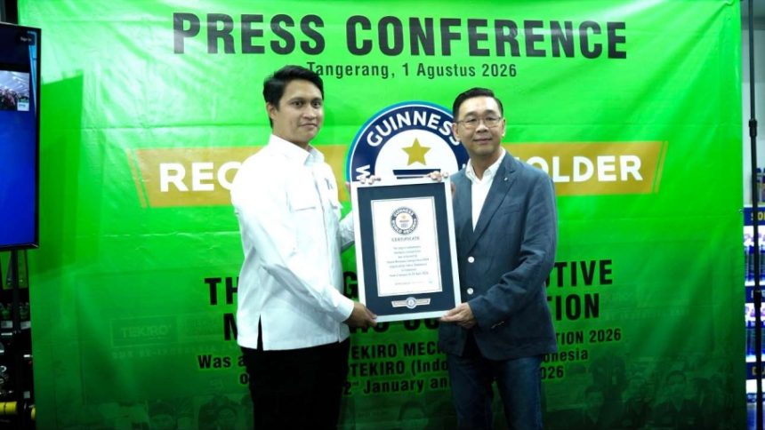 Tekiro Catat Rekor Dunia Guinness dalam Kompetisi Mekanik Otomotif Tekiro Catat Rekor Dunia Guinness dalam Kompetisi Mekanik Otomotif