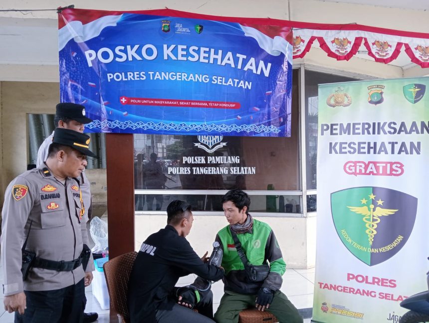 Antisipasi Erupsi Gunung Anak Krakatau, Polres Tangsel Dirikan Posko Kesehatan Antisipasi Erupsi Gunung Anak Krakatau, Polres Tangsel Dirikan Posko Kesehatan