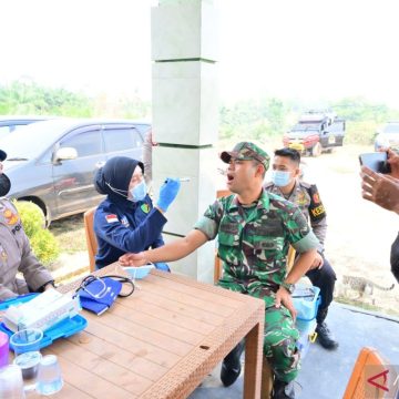 Brimob Jambi Gelar Pemeriksaan Kesehatan untuk Petugas Satgas Karhutla di Batang Hari
