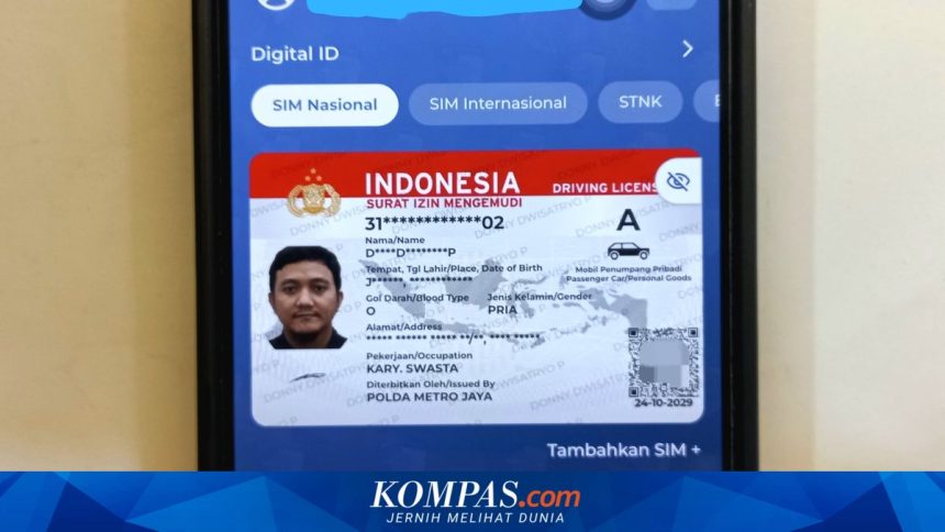 Cara Akses SIM Digital Tanpa Membawa Kartu Fisik