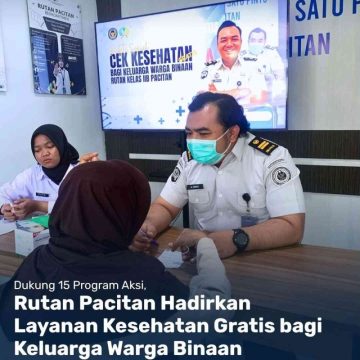 Rutan Pacitan Dukung 15 Program Aksi dengan Layanan Kesehatan Gratis
