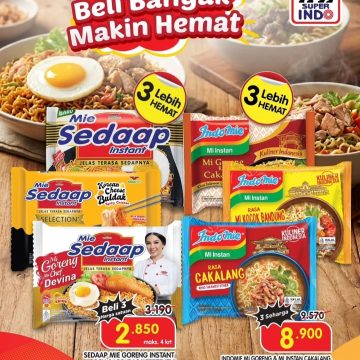 Superindo Diskon Besar Mie Instan 4-9 September: Stok Melimpah, Harga Murah